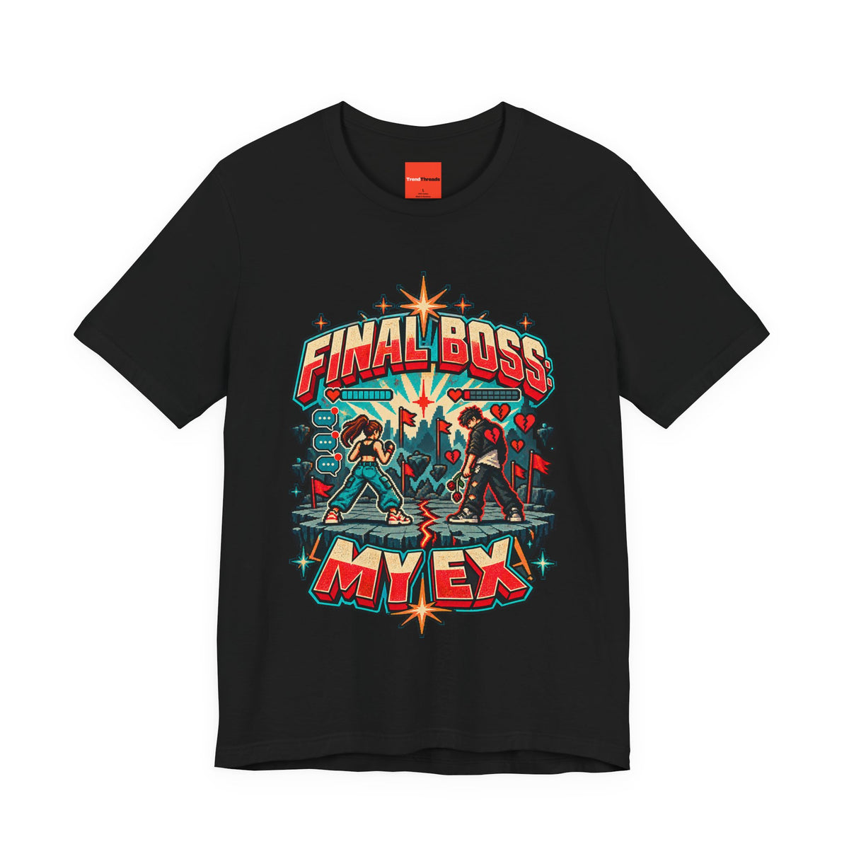 FINAL BOSS: MY EX Funny Retro Vintage T-Shirt