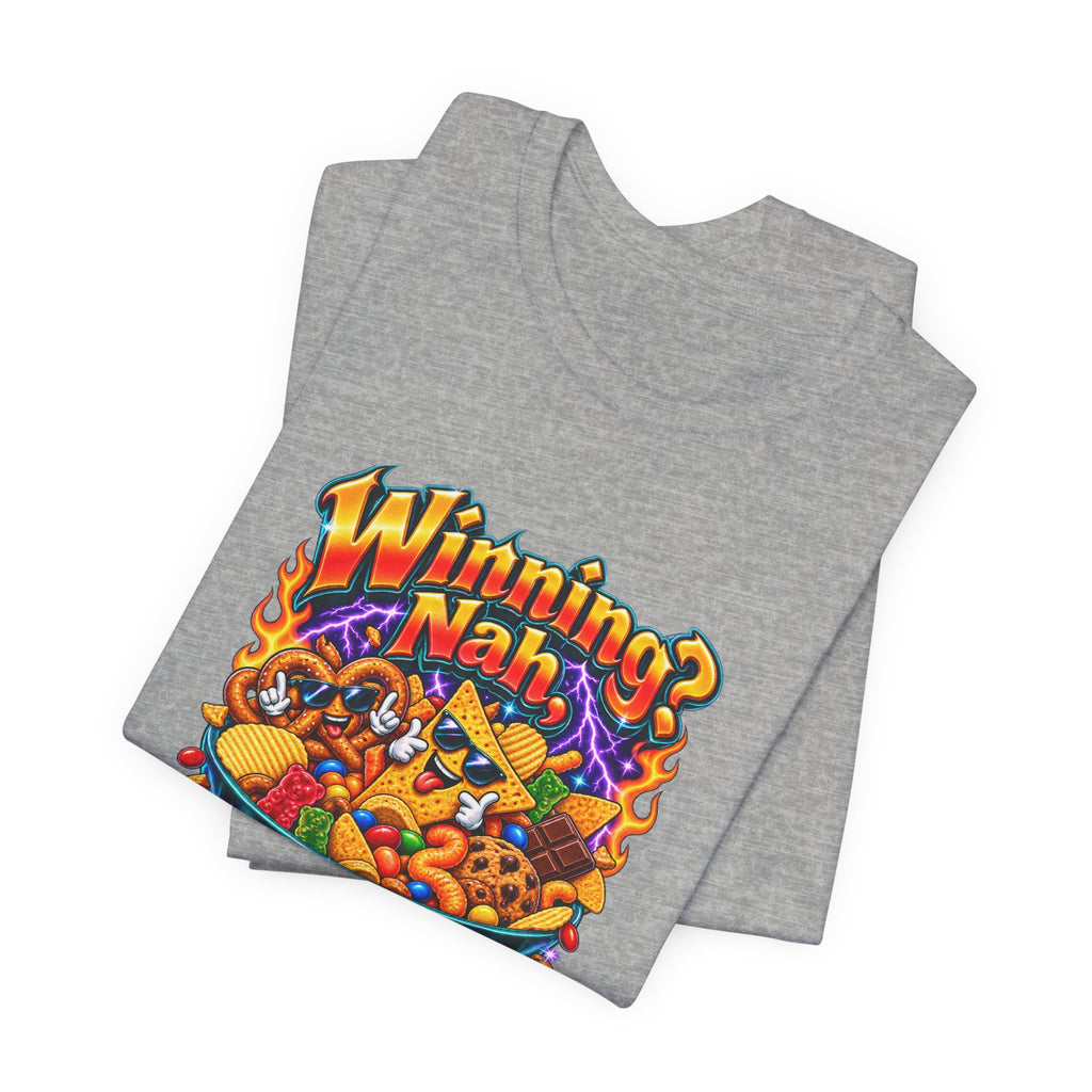Winning? Nah, I’m Here for Snacks Funny Casual Party T-Shirt