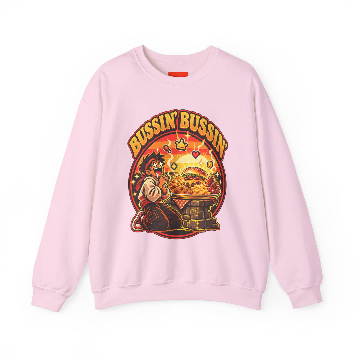 Bussin’ Bussin’ Funny Retro Vintage Sweatshirt