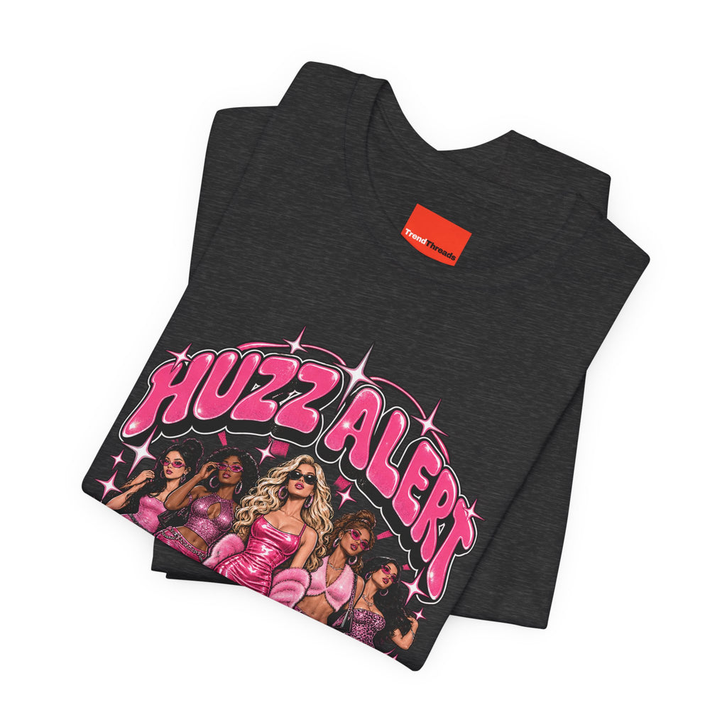 HUZZ ALERT Funny General Distressed Print T-Shirt