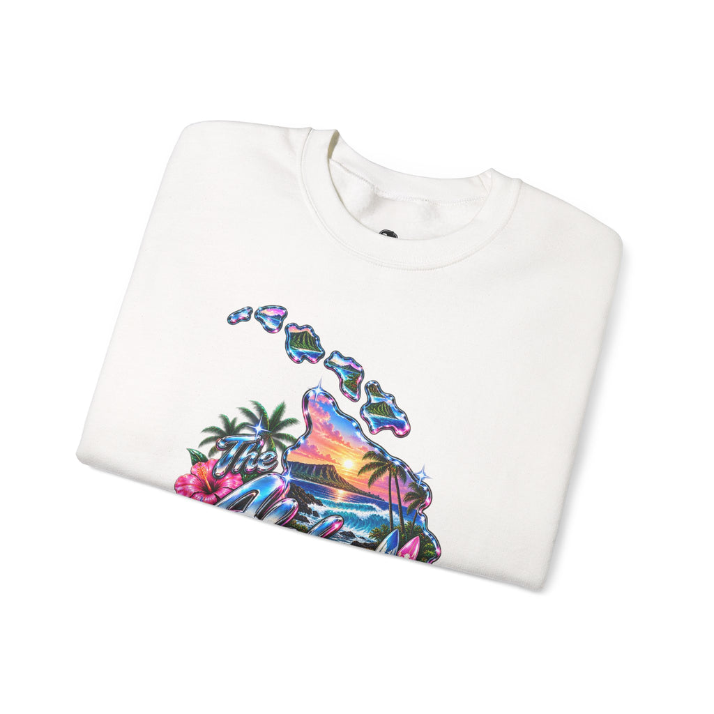 The Aloha State Funny Minimalist Typography Sweatshirt