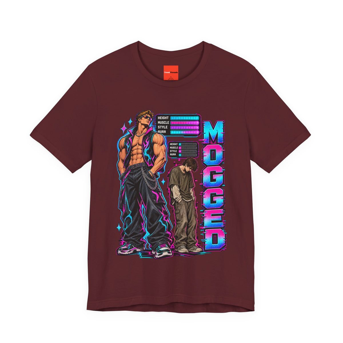 MOGGED Funny Y2K Graphic T-Shirt