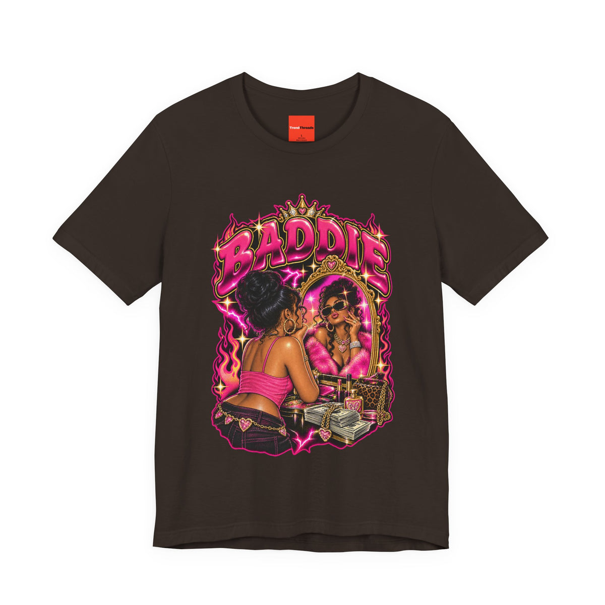 BADDIE Funny Retro Vintage T-Shirt