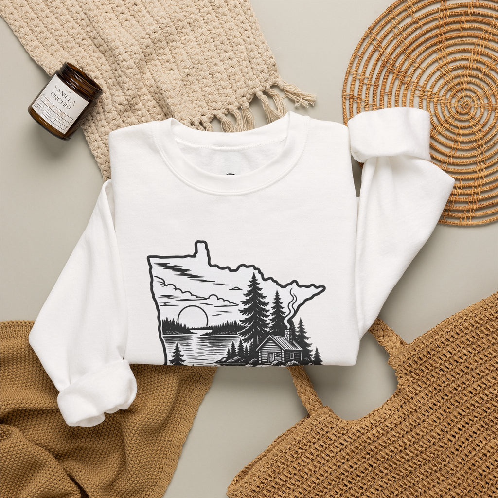 Land of 10,000 Lakes Funny Retro Vintage Sweatshirt