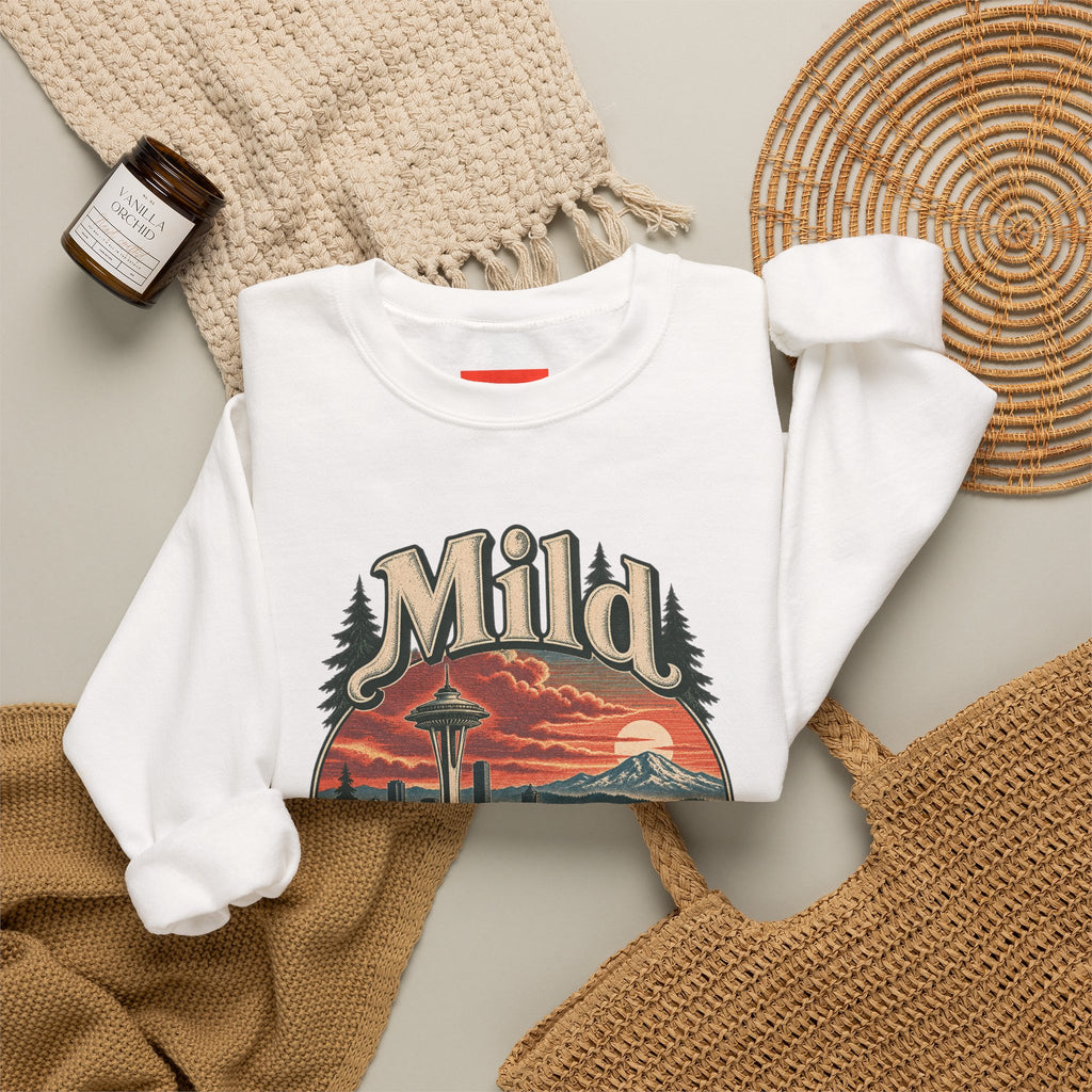 Mild Green Queen Funny Sarcastic Retro Sweatshirt