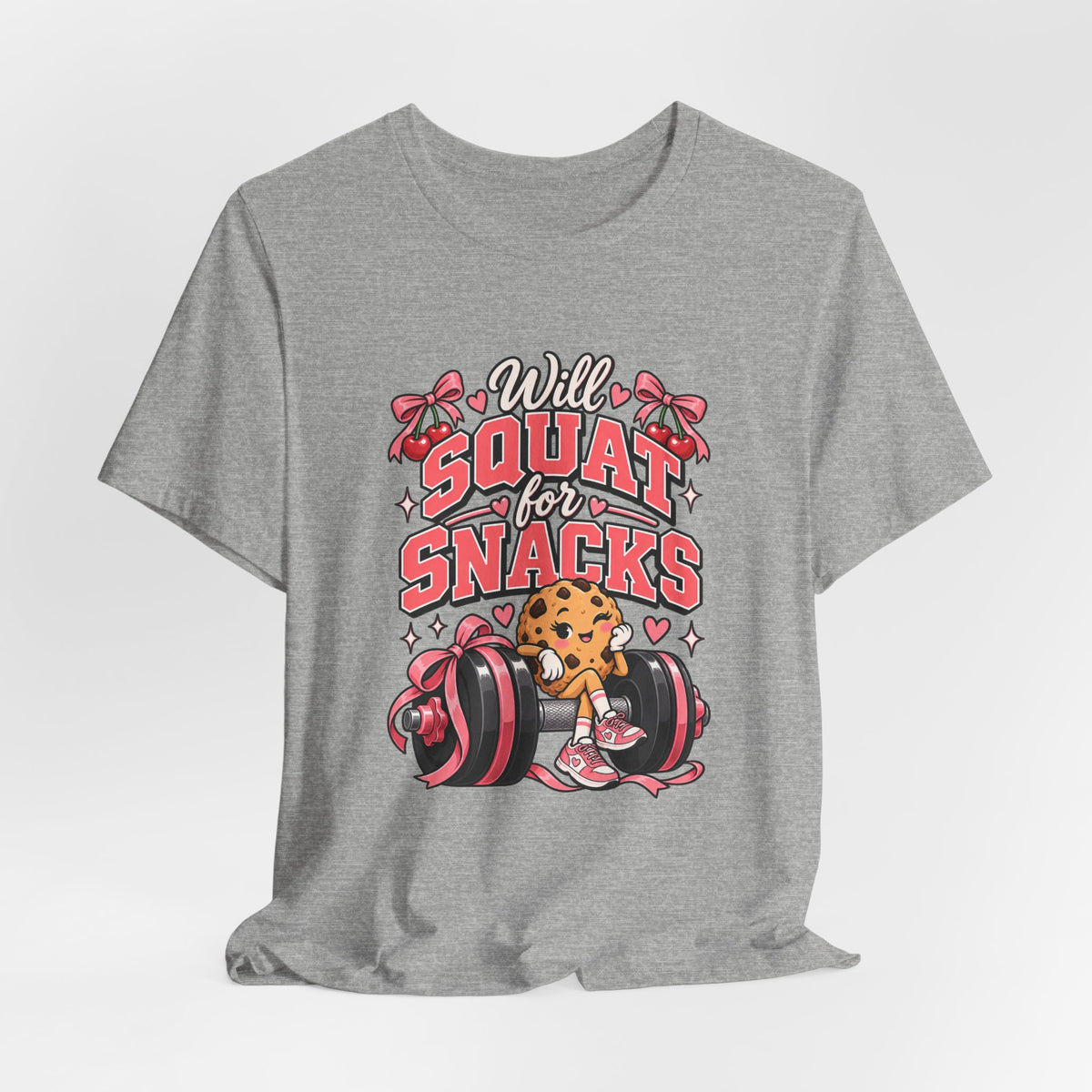 Will Squat for Snacks Funny Fitness T-Shirt