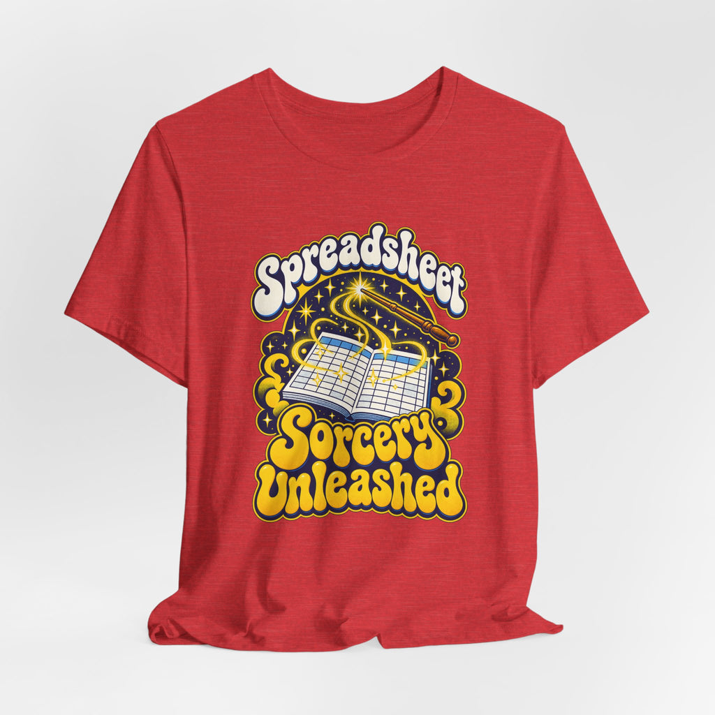 Spreadsheet Sorcery Unleashed Funny Office Humor T-Shirt