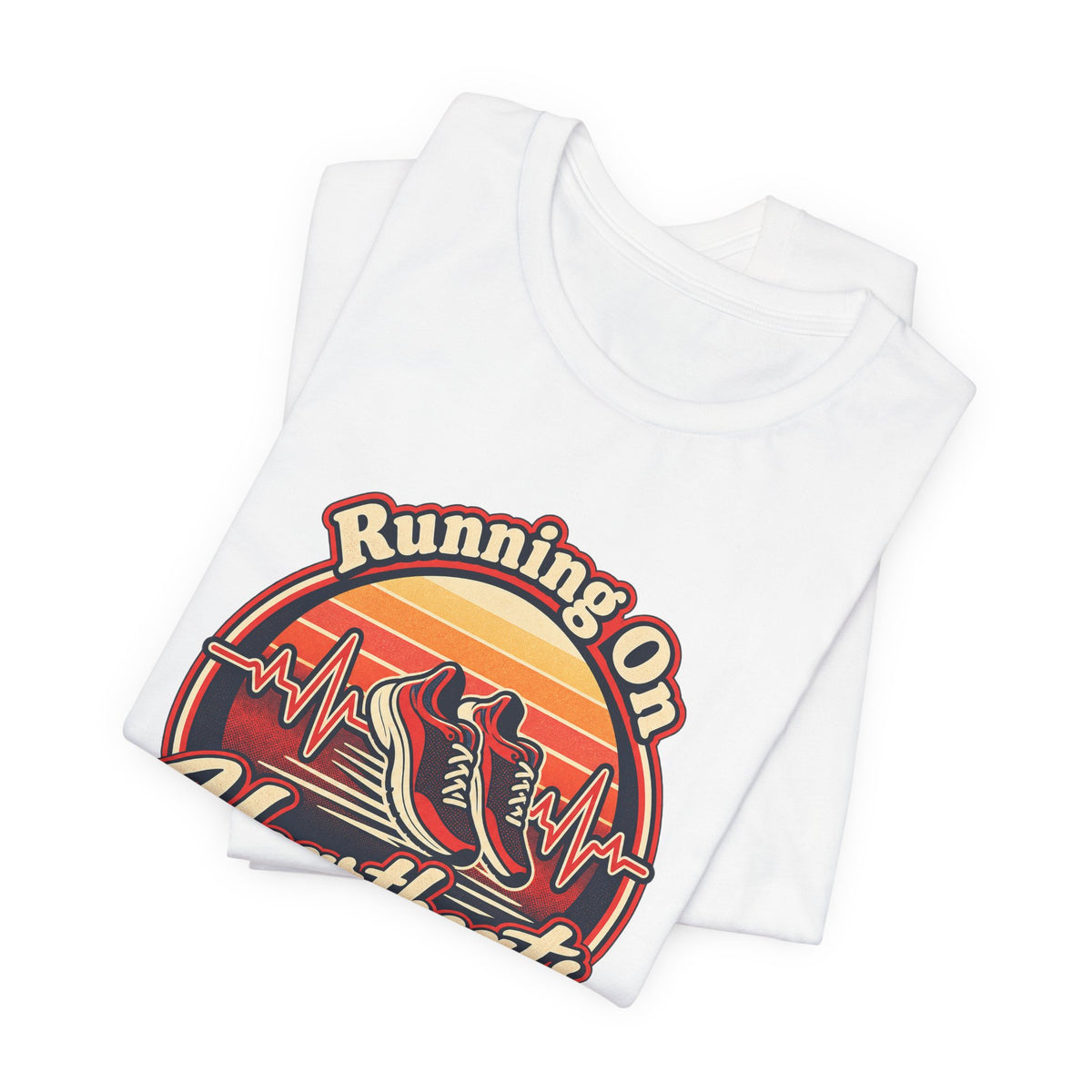Running On Heartbeats and Hustle Funny Nurse T-Shirt