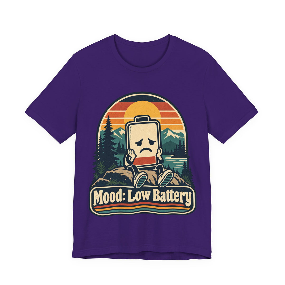 Mood: Low Battery Funny Tech T-Shirt