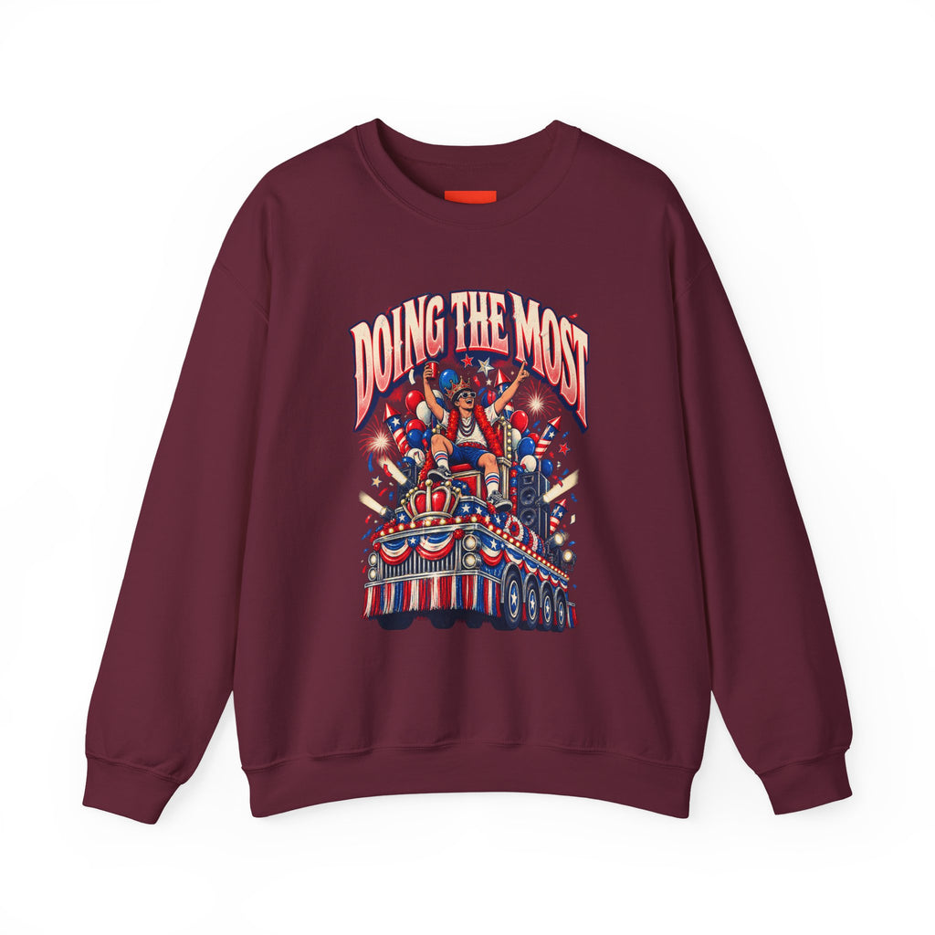 DOING THE MOST Funny Retro Vintage Sweatshirt
