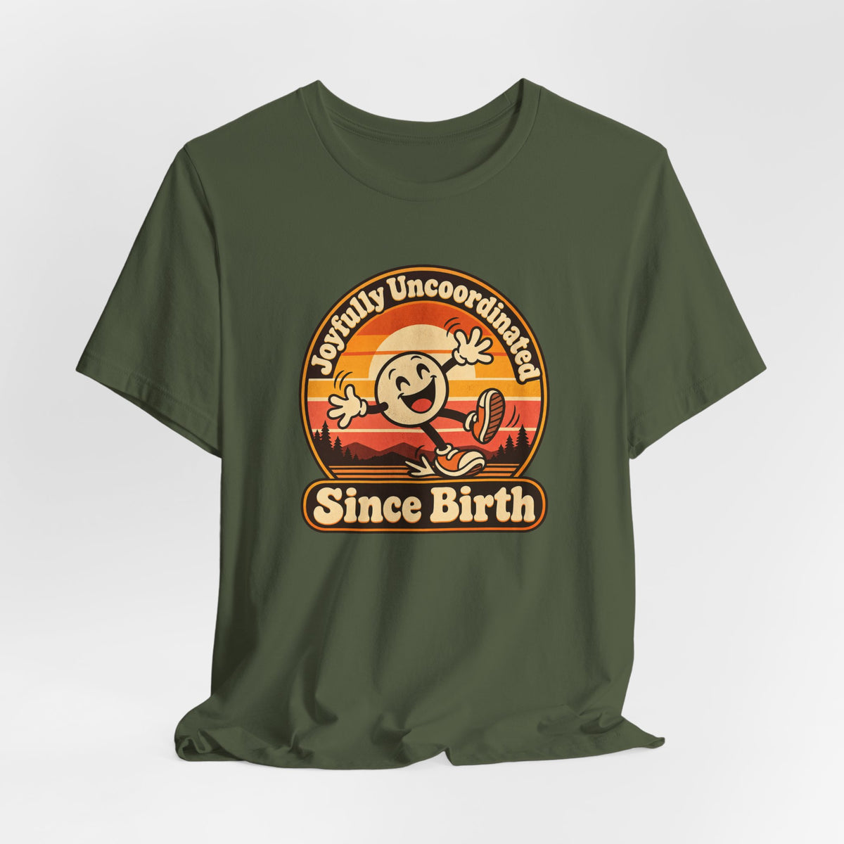 Joyfully Uncoordinated Since Birth Funny Self-Deprecating T-Shirt