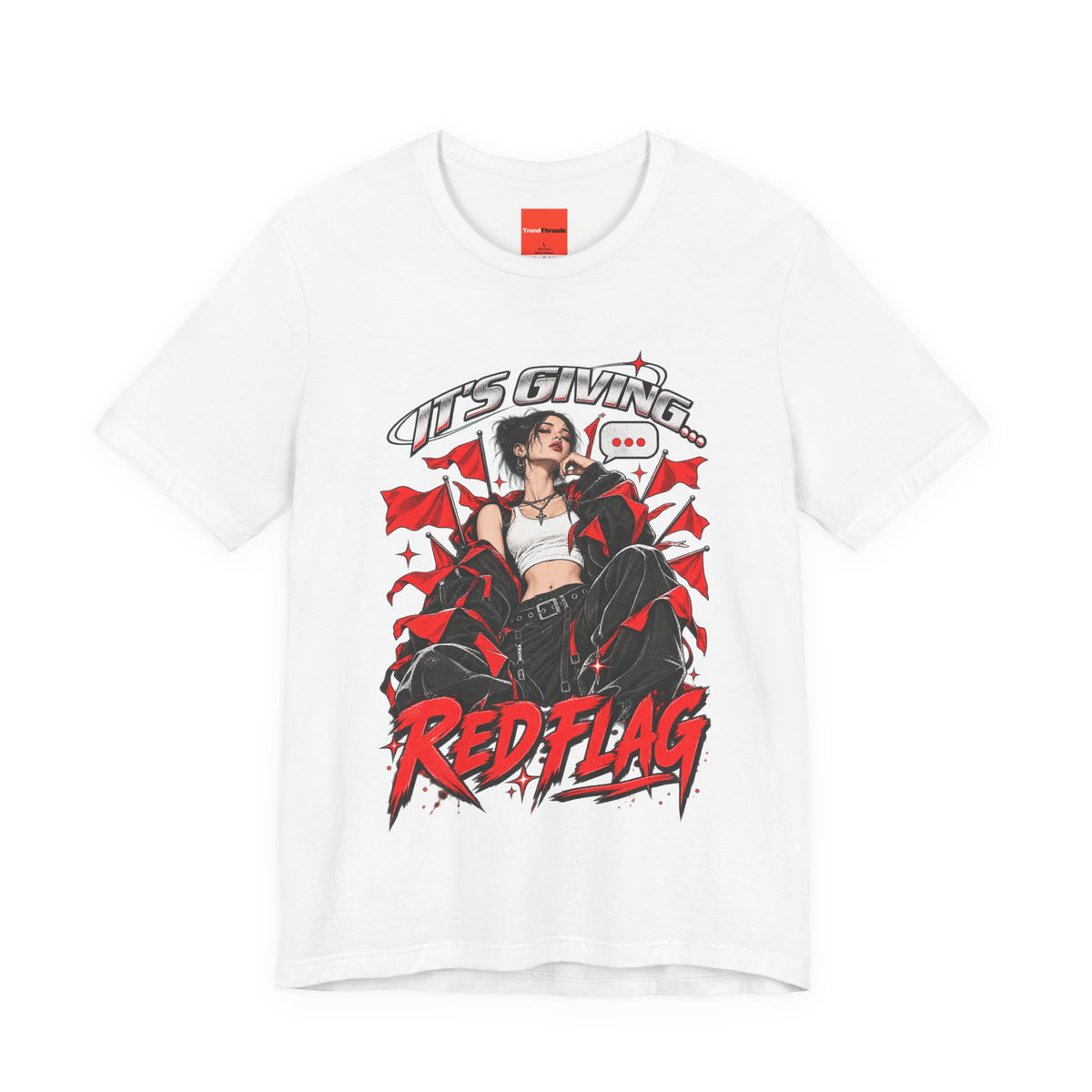 IT’S GIVING… RED FLAG Funny Graphic T-Shirt