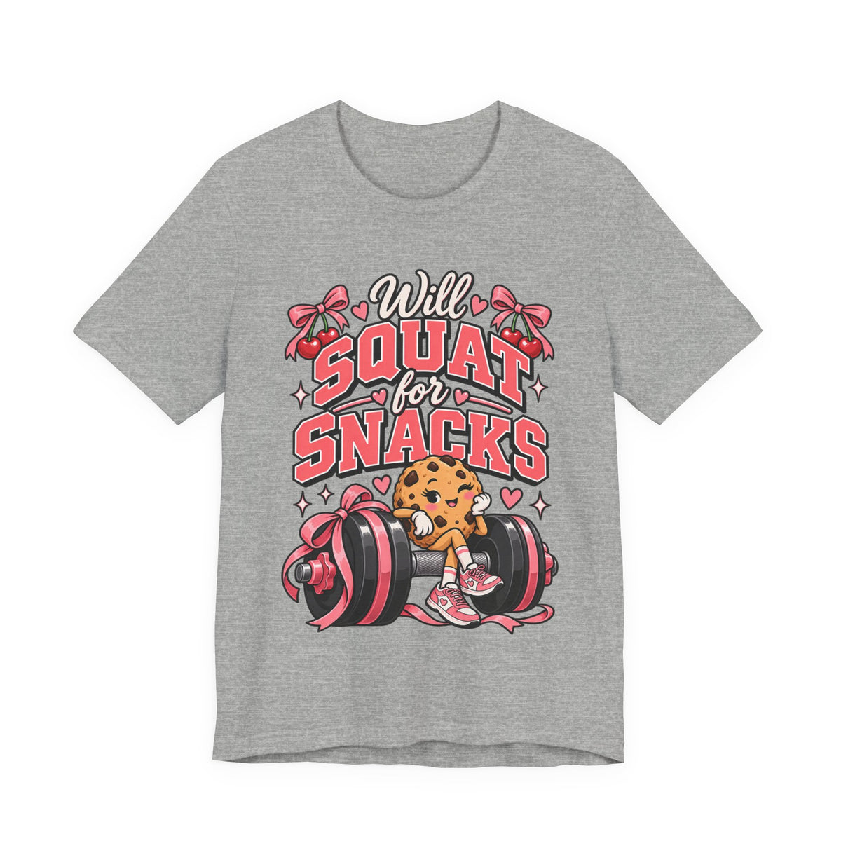 Will Squat for Snacks Funny Fitness T-Shirt
