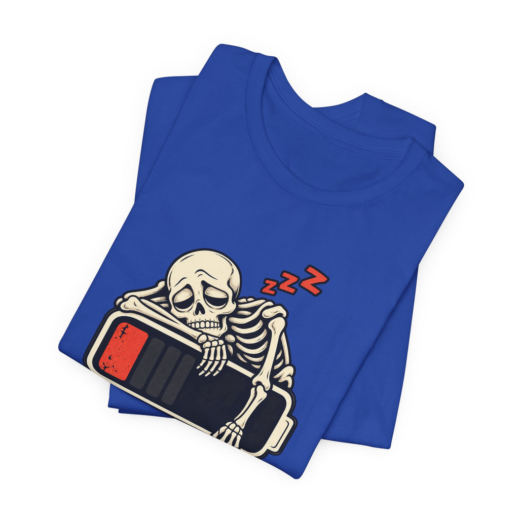 Low Battery, Mind Shutting Down Funny Self-Deprecating T-Shirt