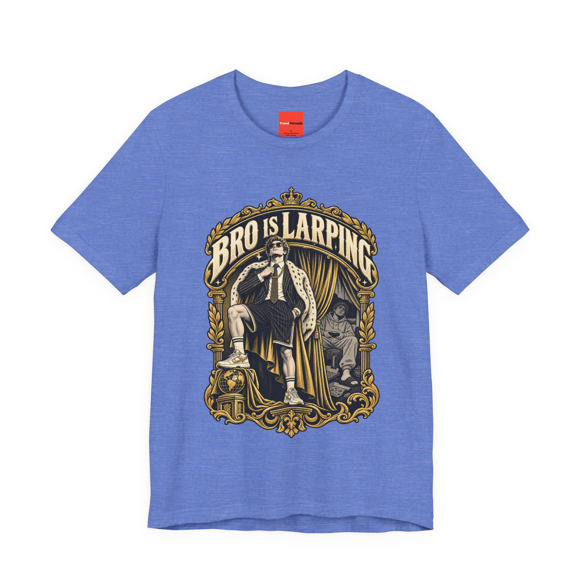 BRO IS LARPING Funny Retro Vintage T-Shirt