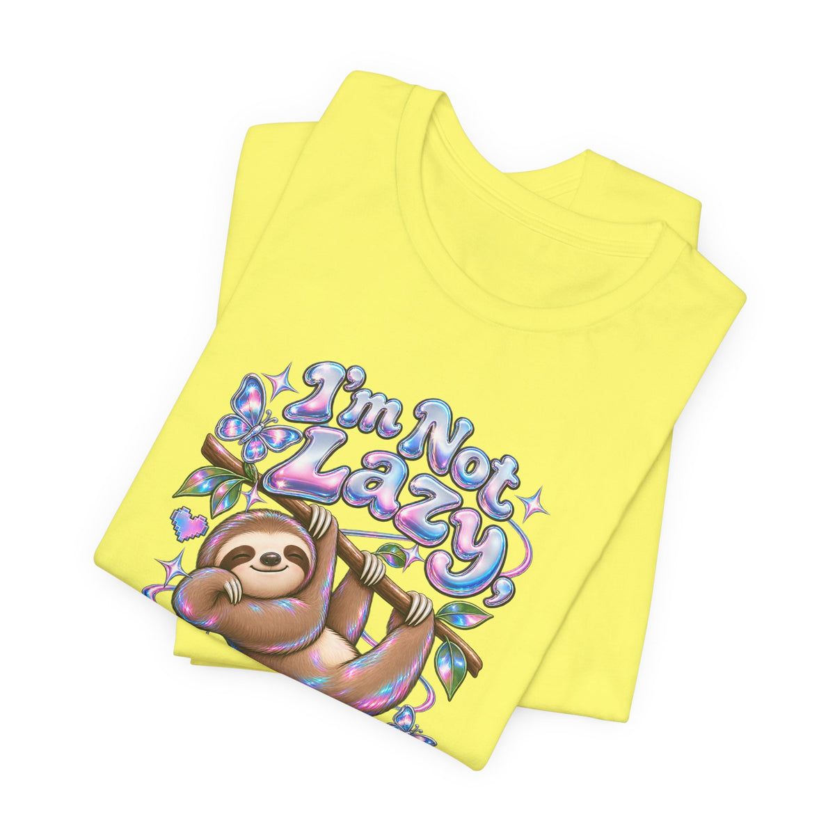 I'm Not Lazy, Just Energy Efficient Funny Casual T-Shirt