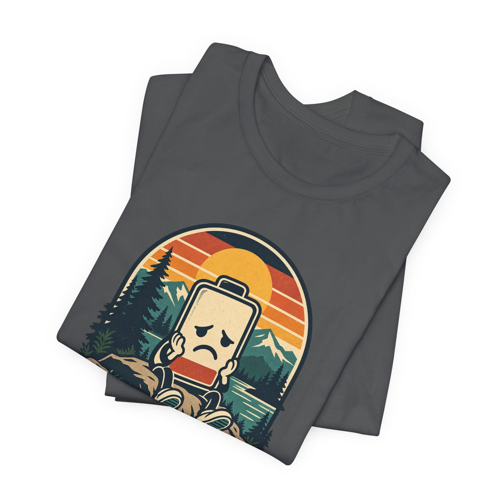 Mood: Low Battery Funny Tech T-Shirt