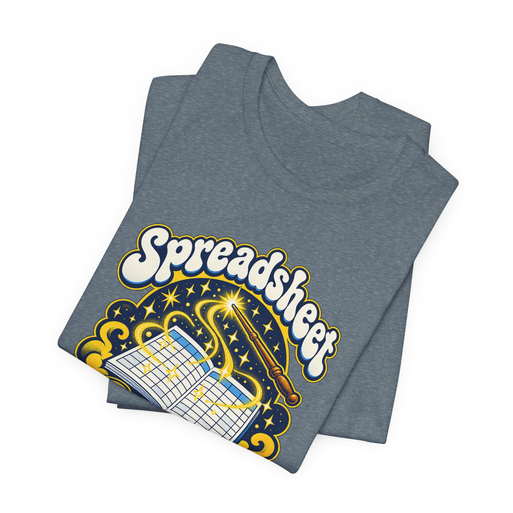 Spreadsheet Sorcery Unleashed Funny Office Humor T-Shirt
