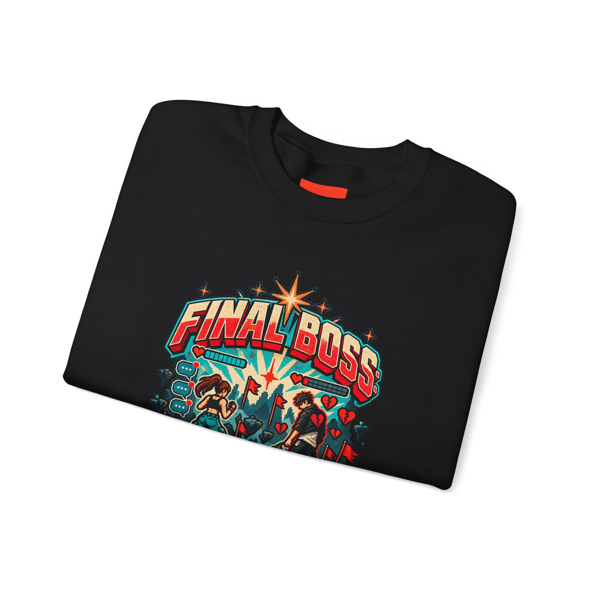FINAL BOSS: MY EX Funny Retro Vintage Sweatshirt