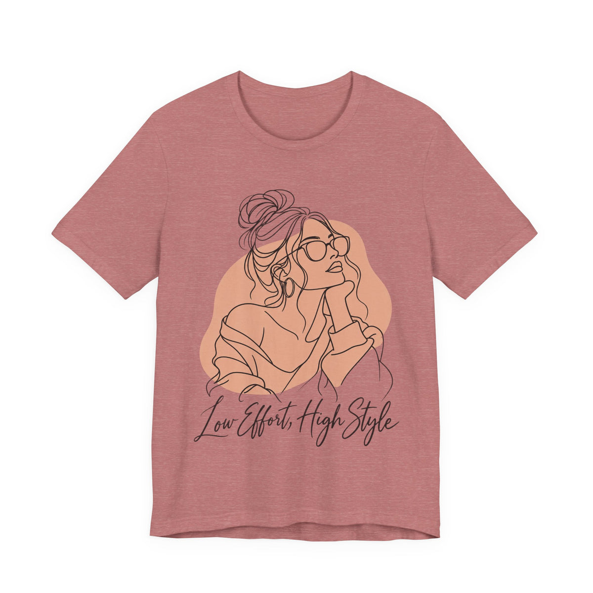 Low Effort, High Style Funny Minimalist T-Shirt