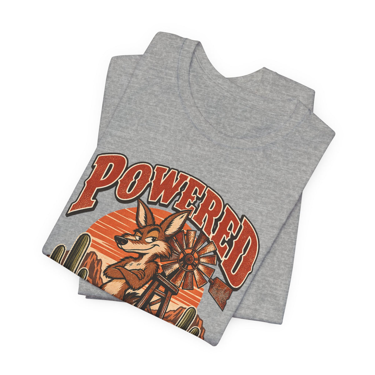 Powered By Passive Aggression Funny Western Ranch T-Shirt