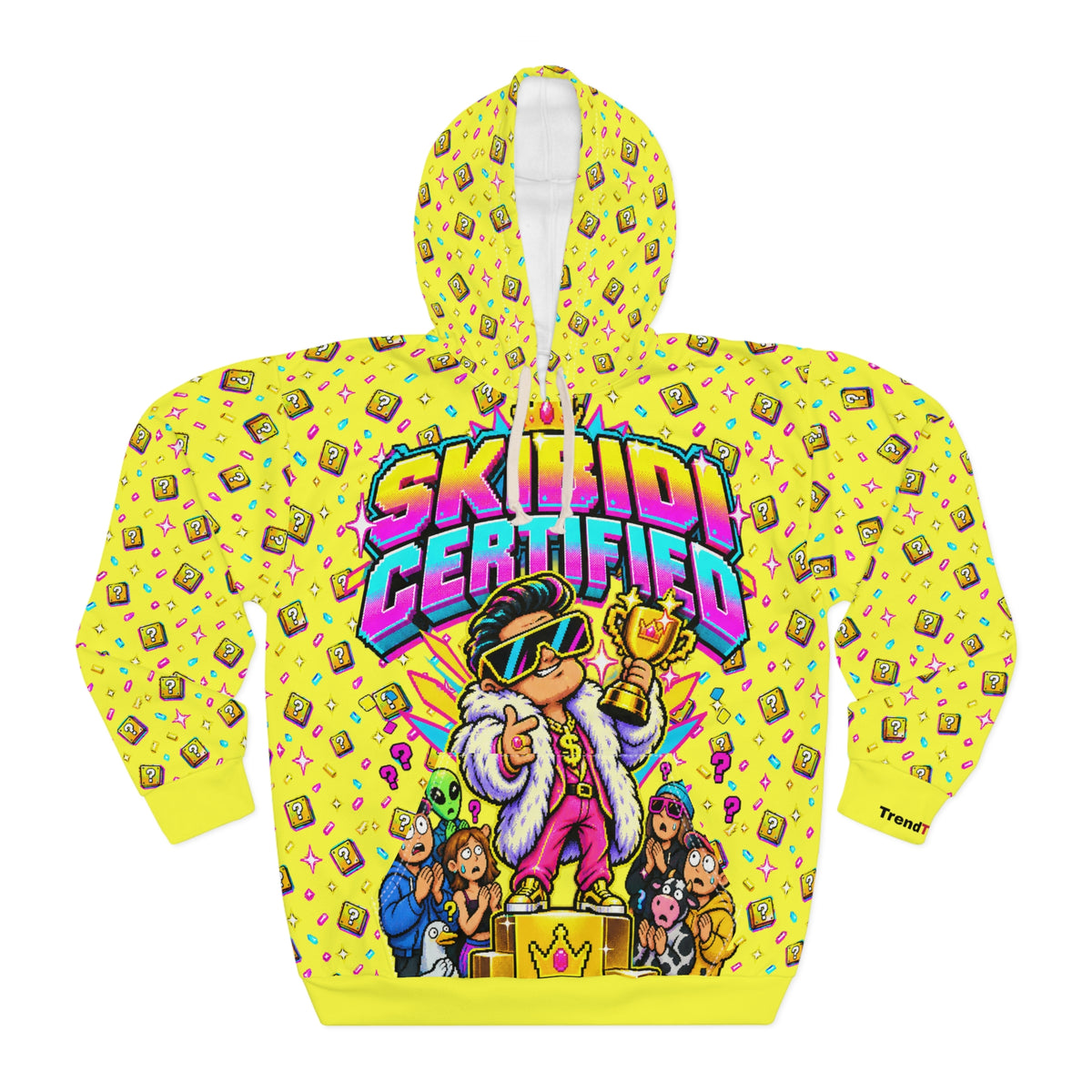 Skibidi Certified Hoodie — Neon Graphic Pullover