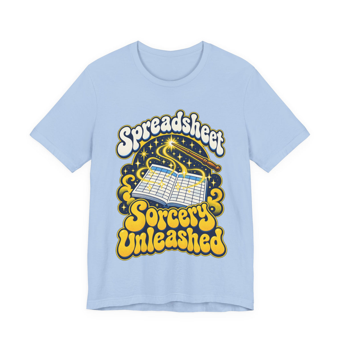 Spreadsheet Sorcery Unleashed Funny Office Humor T-Shirt