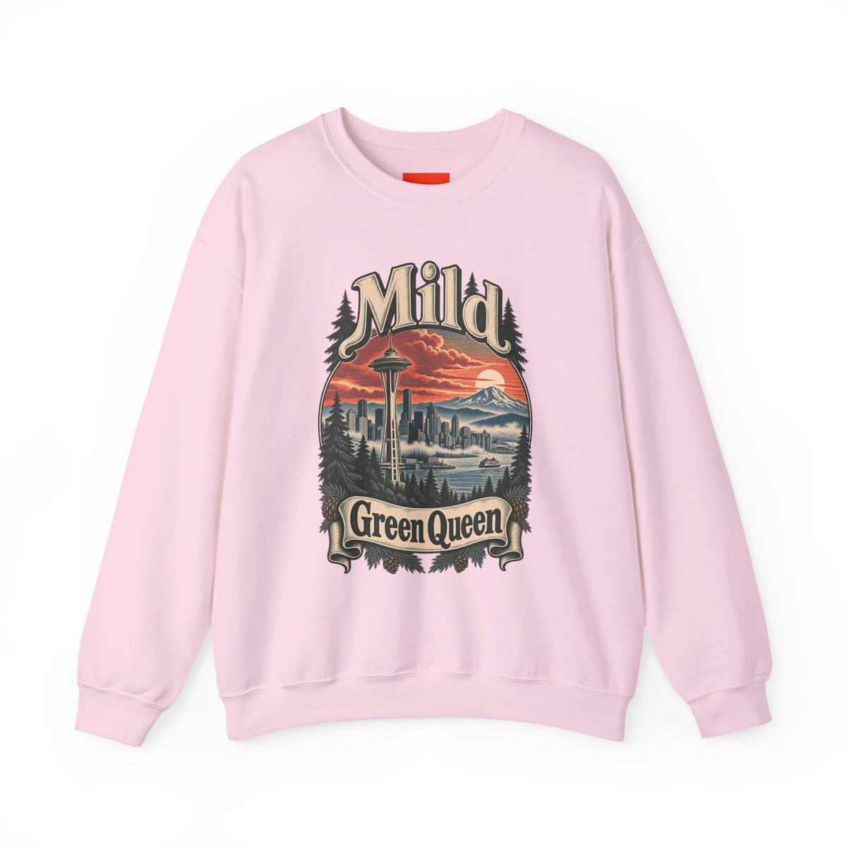 Mild Green Queen Funny Sarcastic Retro Sweatshirt