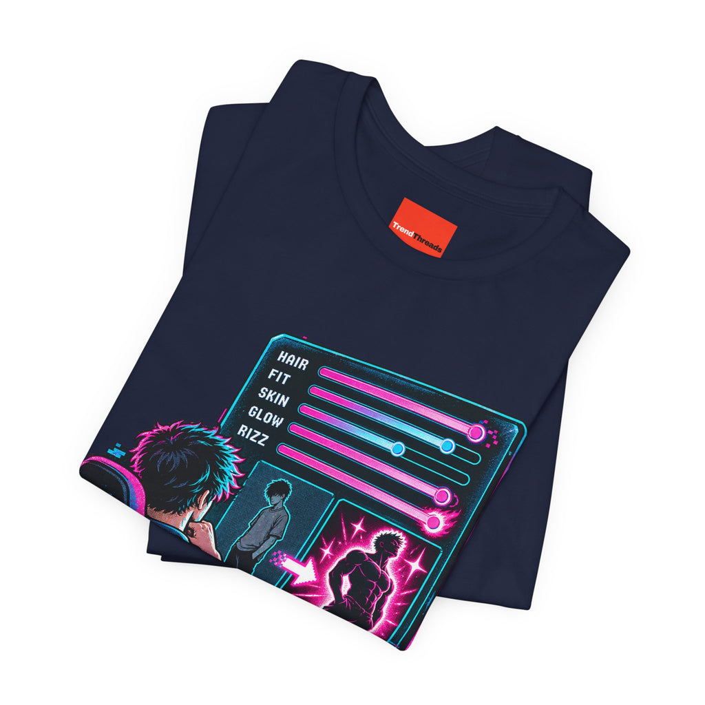 LOOKSMAXXING Funny Y2K Graphic T-Shirt