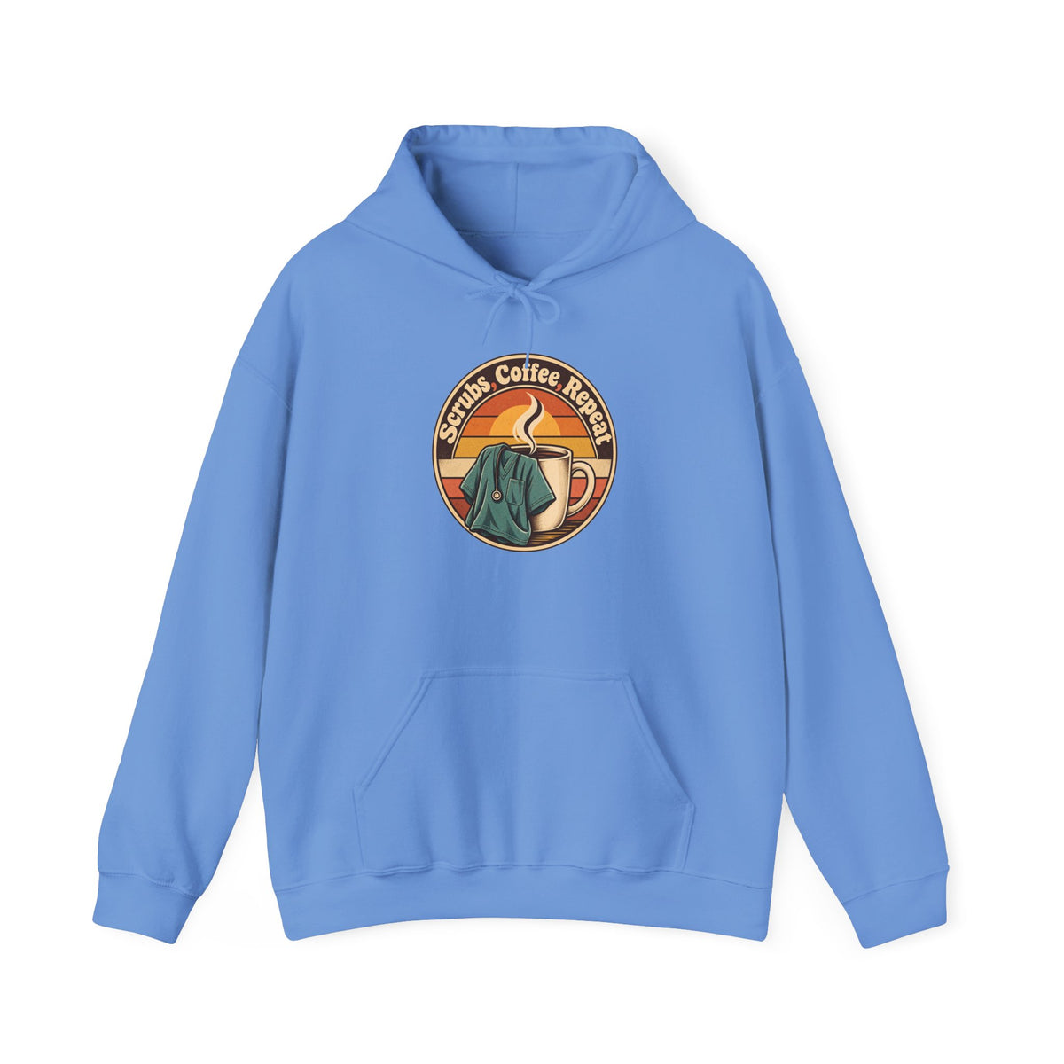 Scrubs, Coffee, Repeat Funny Nurse Hoodie