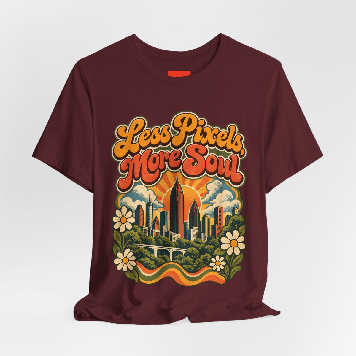 Less Pixels, More Soul Funny Digital Art T-Shirt