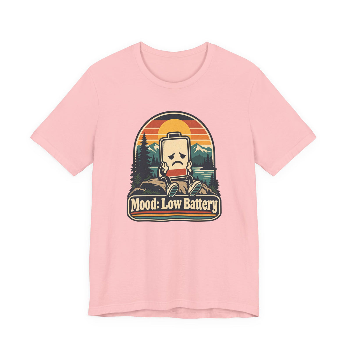 Mood: Low Battery Funny Tech T-Shirt