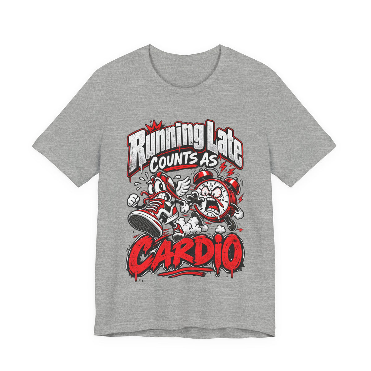 Running Late Counts As Cardio Funny Fitness T-Shirt