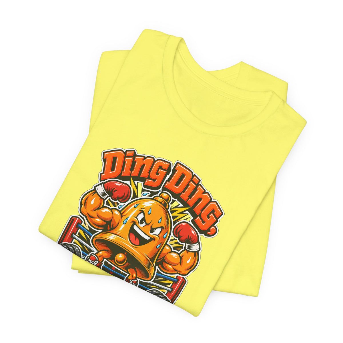 Ding Ding, Gains Incoming Funny Fitness T-Shirt