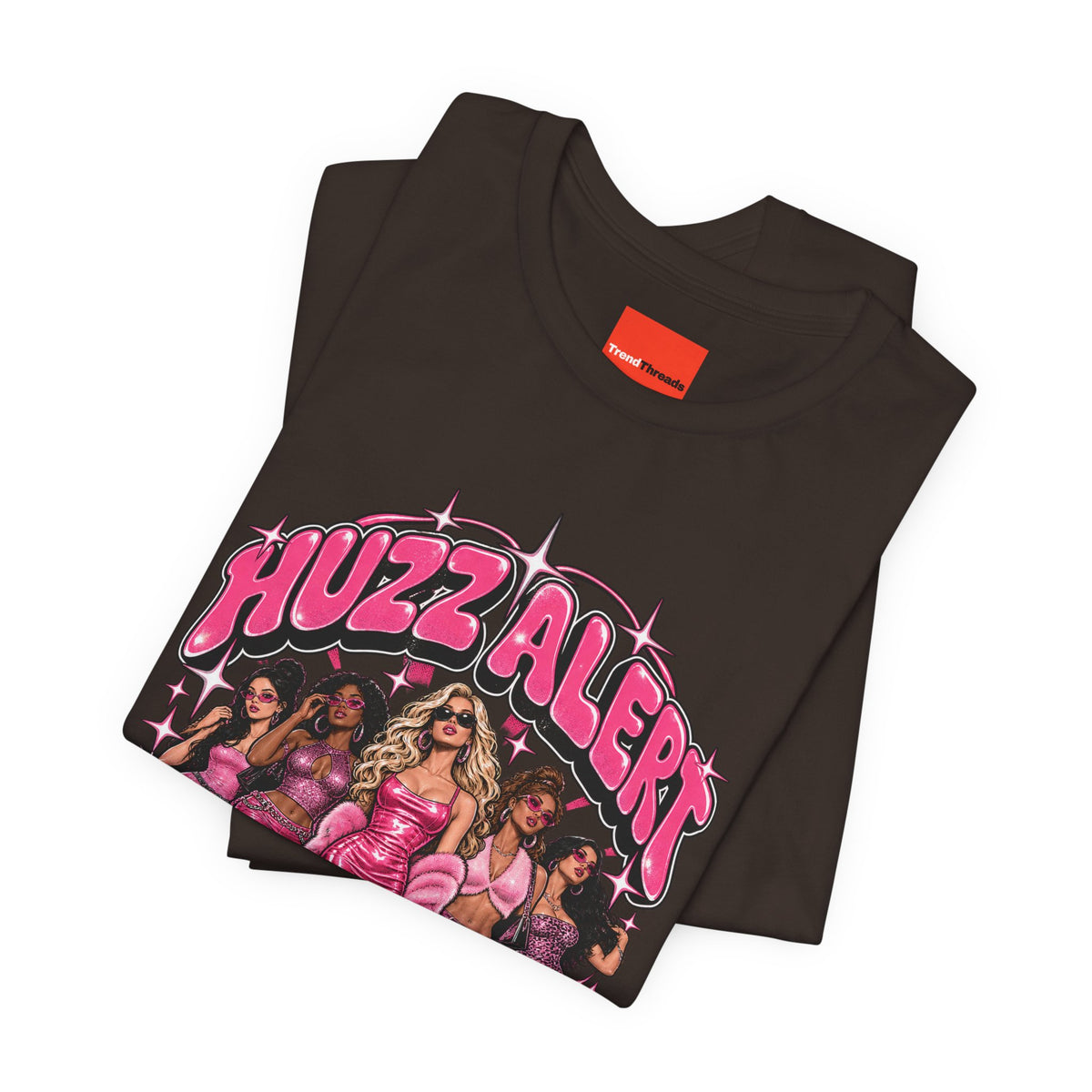 HUZZ ALERT Funny General Distressed Print T-Shirt