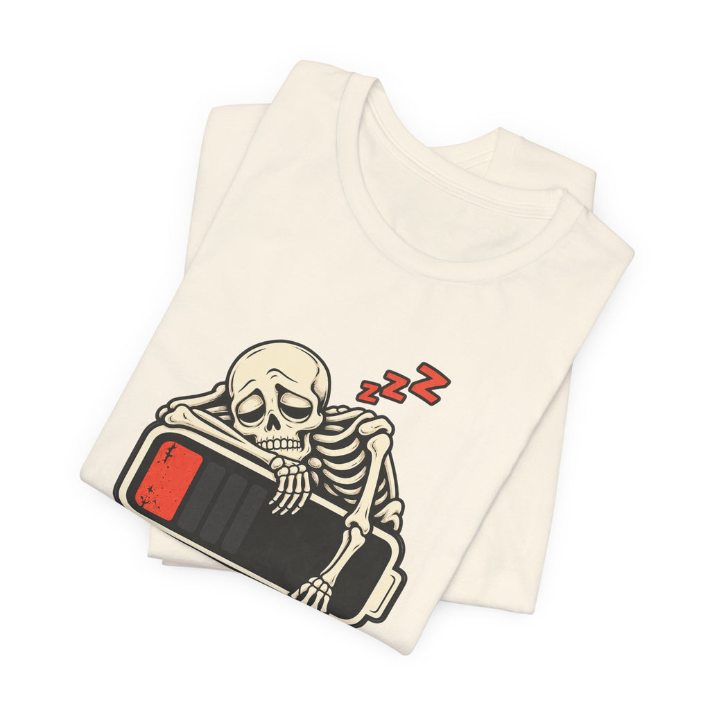 Low Battery, Mind Shutting Down Funny Self-Deprecating T-Shirt