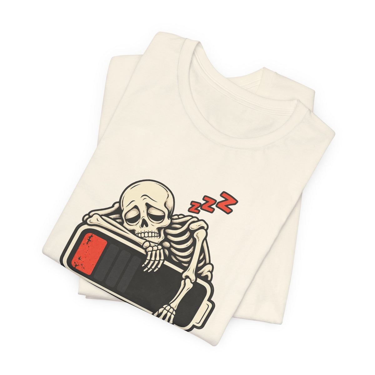 Low Battery, Mind Shutting Down Funny Self-Deprecating T-Shirt