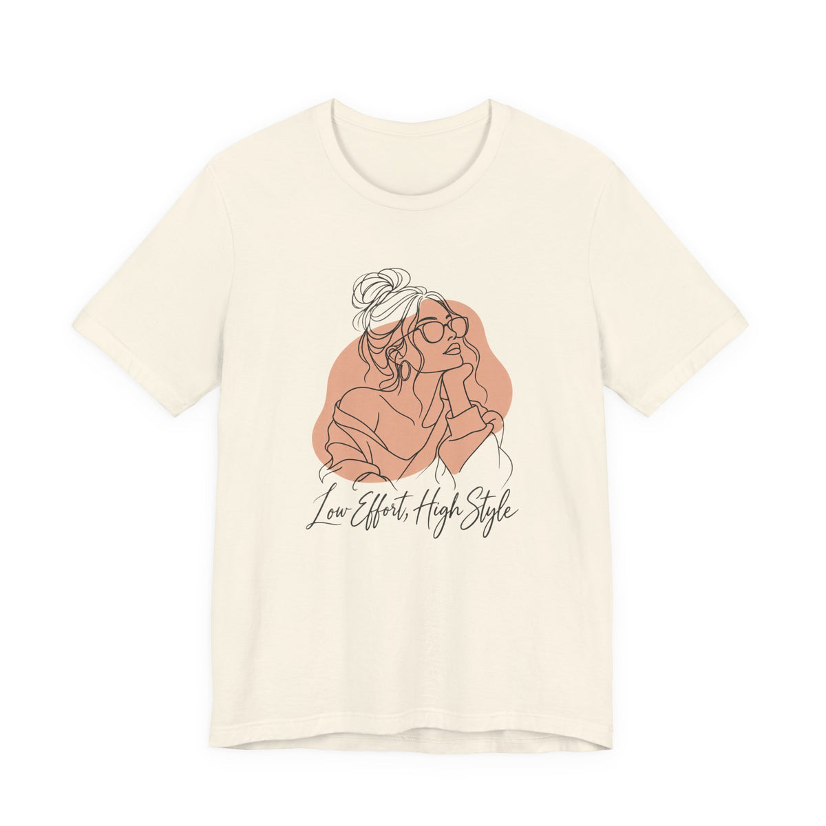 Low Effort, High Style Funny Minimalist T-Shirt