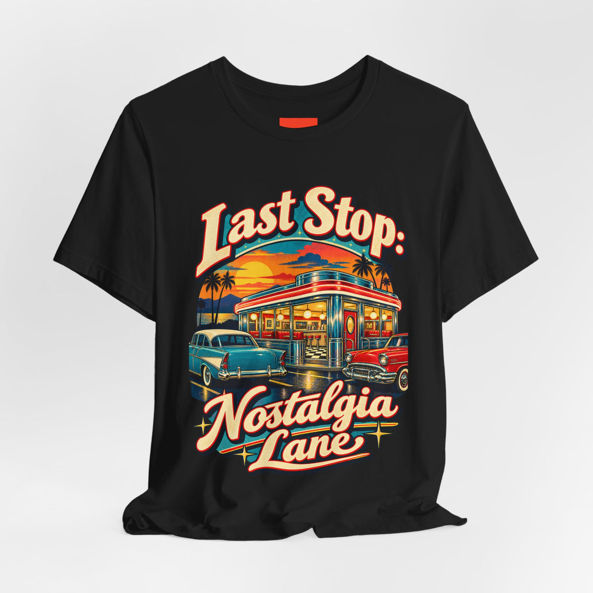 Last Stop: Nostalgia Lane Funny Retro Vintage T-Shirt