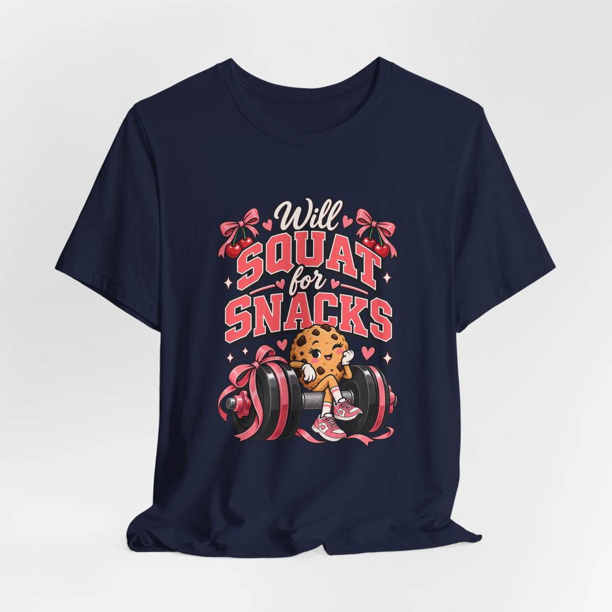 Will Squat for Snacks Funny Fitness T-Shirt
