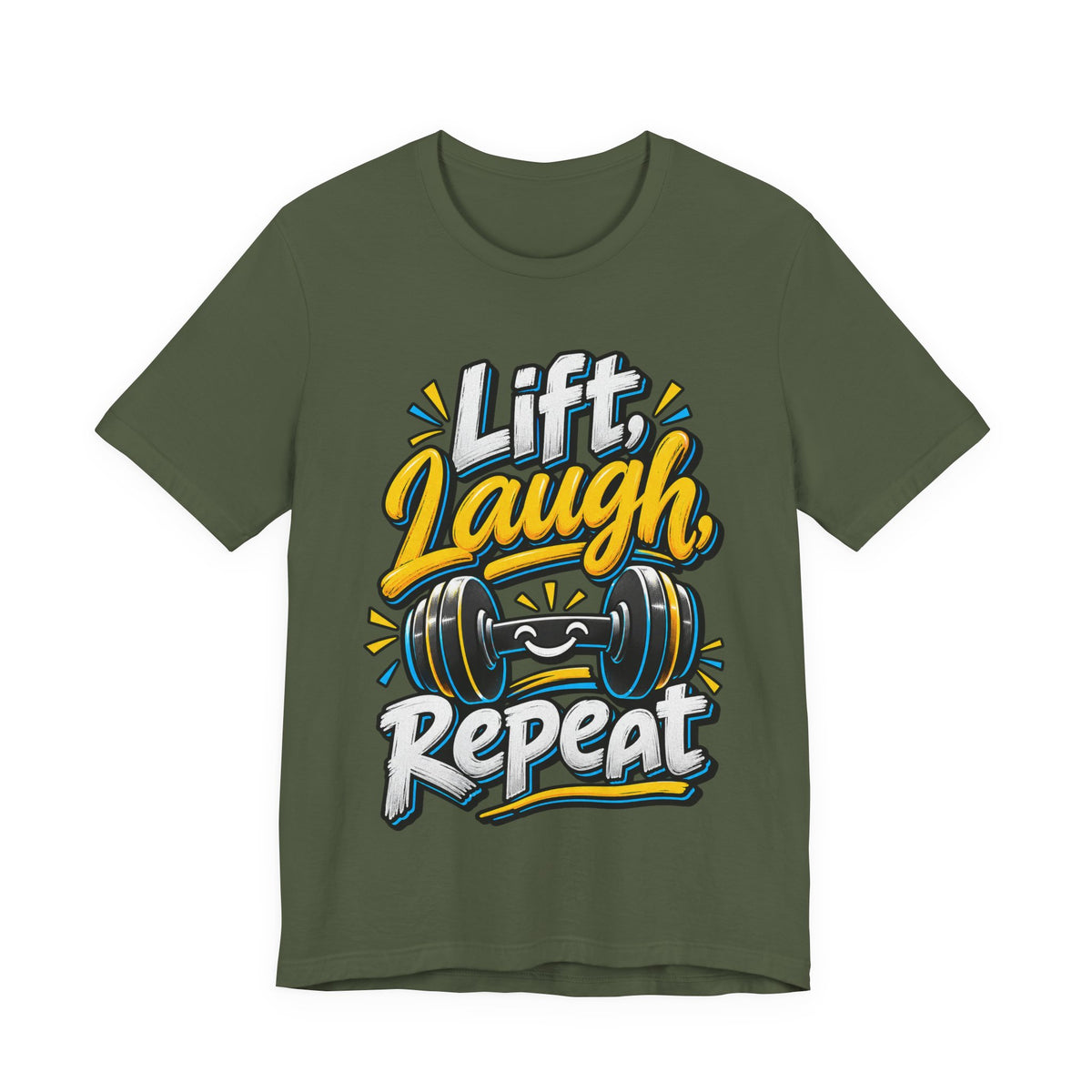 Lift, Laugh, Repeat Funny Fitness T-Shirt
