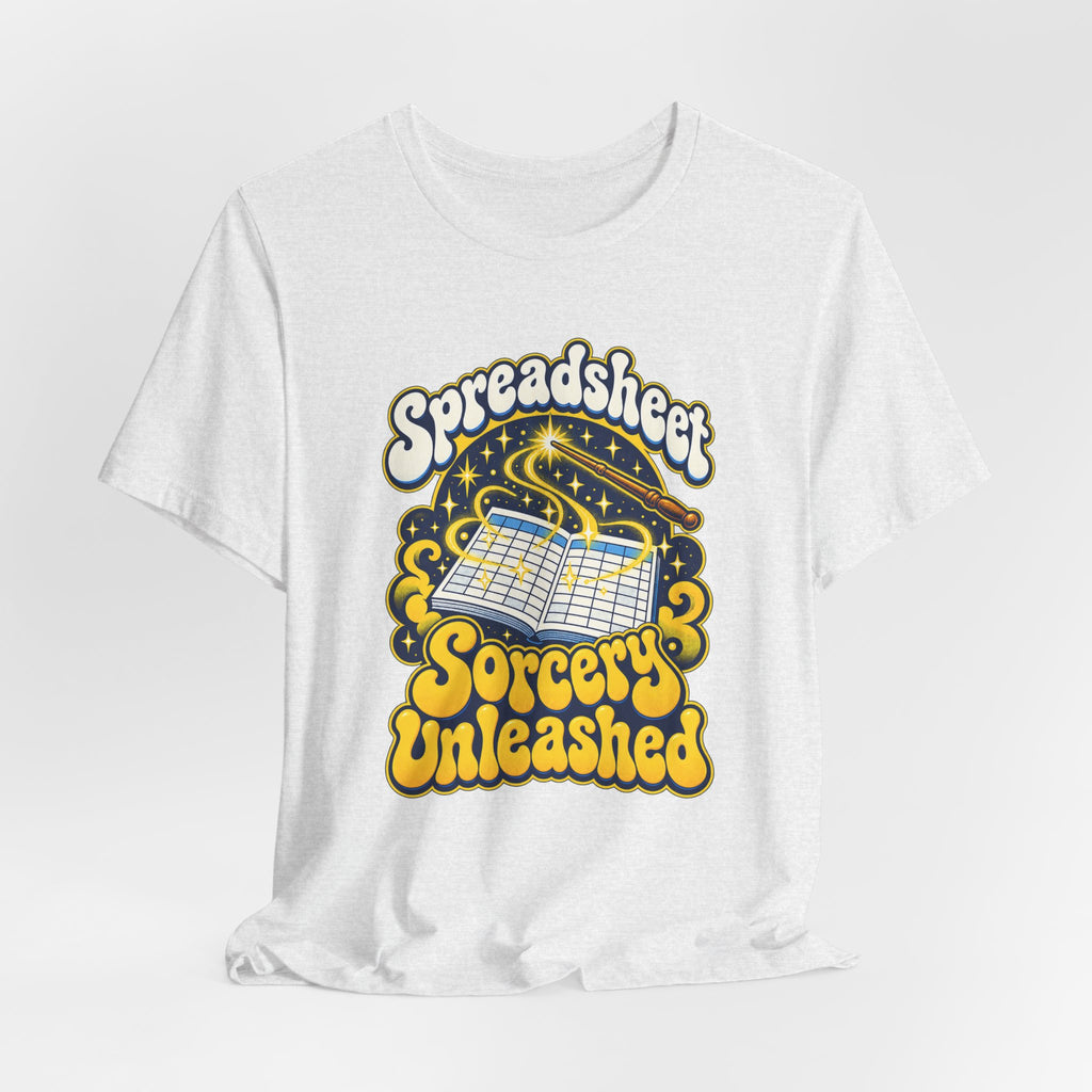 Spreadsheet Sorcery Unleashed Funny Office Humor T-Shirt