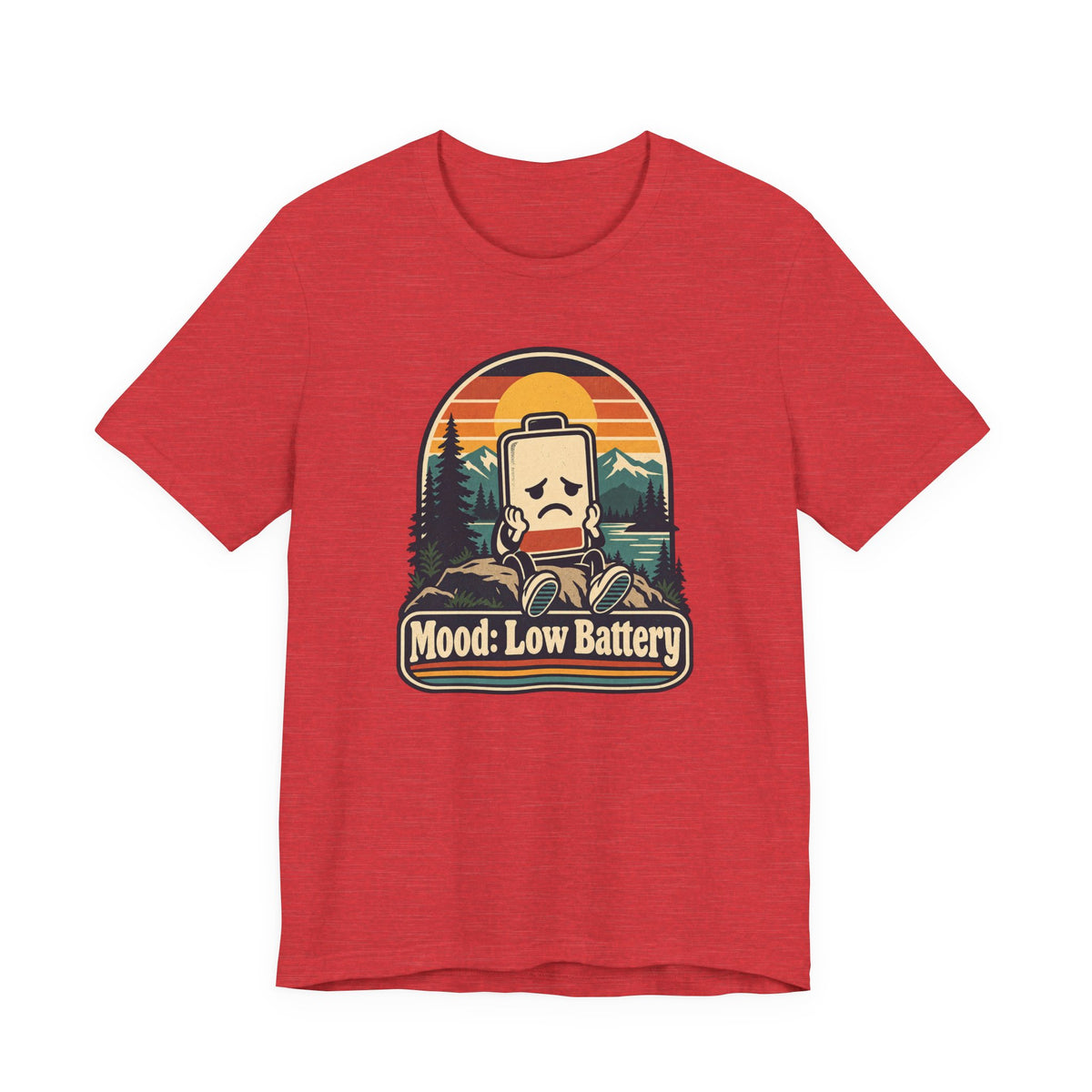 Mood: Low Battery Funny Tech T-Shirt