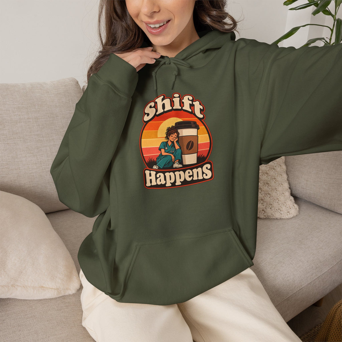 Shift Happens Funny Nurse Humor Hoodie