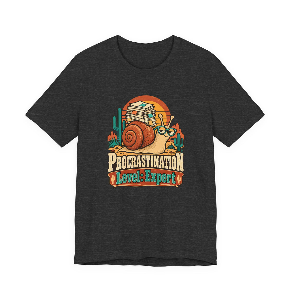 Procrastination Level: Expert Funny Student T-Shirt