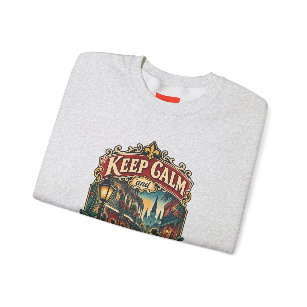 Keep Calm and French Quarter On Funny Travel Sweatshirt