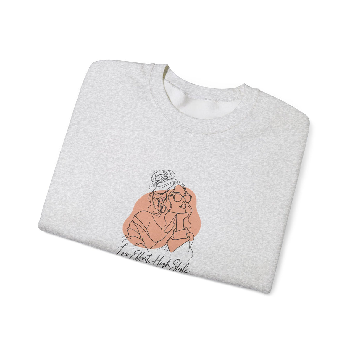 Low Effort, High Style Funny Minimalist Sweatshirt