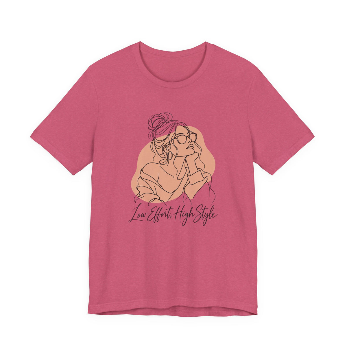 Low Effort, High Style Funny Minimalist T-Shirt