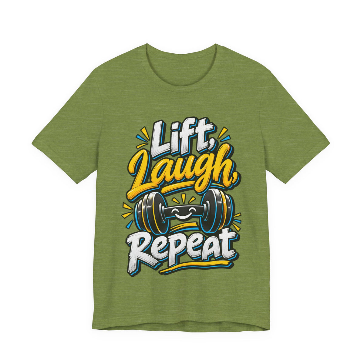 Lift, Laugh, Repeat Funny Fitness T-Shirt