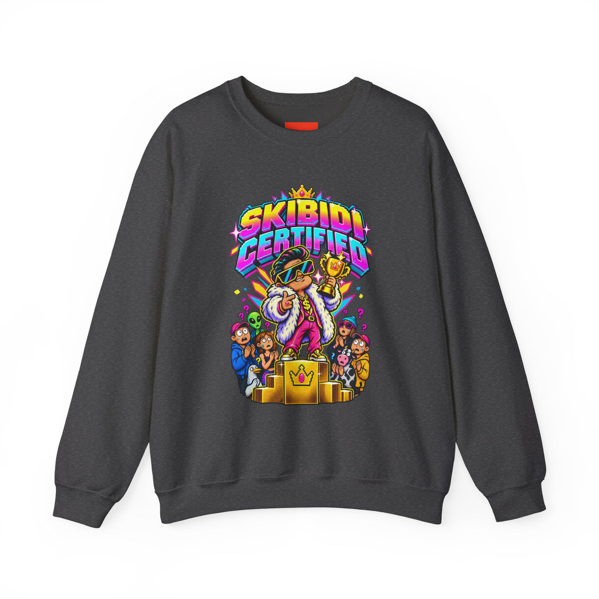 SKIBIDI CERTIFIED Funny Y2K Sweatshirt